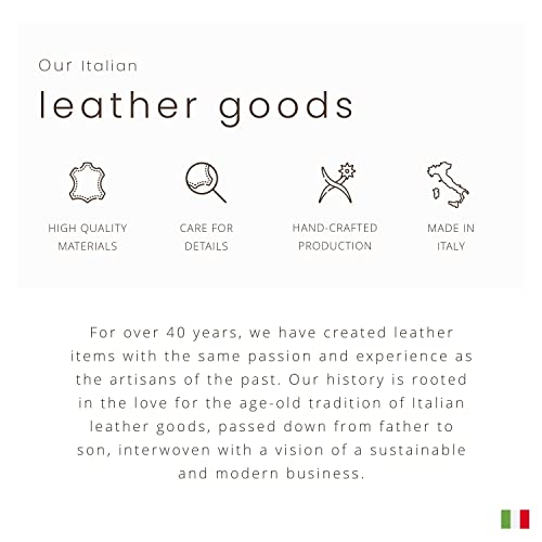 Maruse Italian Leather Conference Desk Pad, Handmade In Italy, Size 17X14 Inches, Black #TOP6