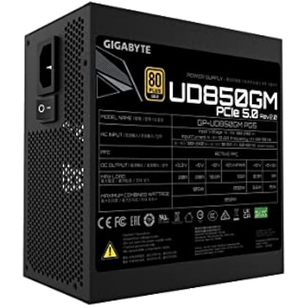 Полностью модульный ATX блок питания Gigabyte 850 Вт 80 Plus Gold GP-UD850GM PG5