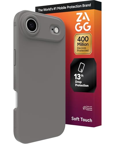 Coque iPhone Air ZAGG Manhattan Snap silicone gris