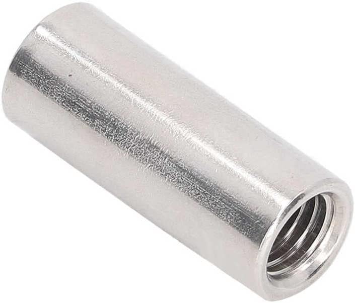 Round Coupling Nut Fastening Nuts Corrosion Proof 304 Stainless Steel for Maintenance