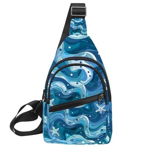 Mochila cruzada Blue Ocean para viajar y hacer senderismo los fines de semana