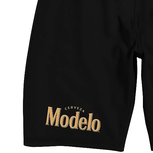 Modelo Espiritu Luchador & Classic Logo Men's Black Sleep Pajama Shorts3