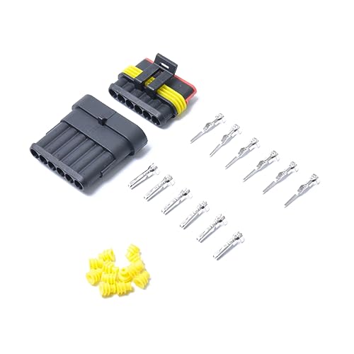 FAVOMOTO 2 Peças Plugue Conector De 6 Fios Para Fio De Motocicleta Cnooector Kit Conector Suíte Cone