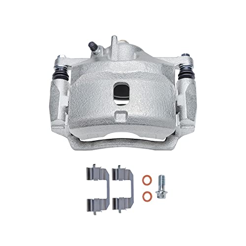 Image of Detroit Axle - 3pc Front Drilled Rotors Right Brake Caliper Replacement for 1996-2005 Honda Civic 2010-2014 Insight 1997-2000 Acura EL: 10.32'' inch Rotor