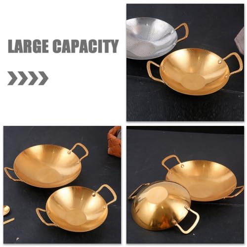Wok de acero inoxidable Alipis 25cm con doble mango miniatura 7