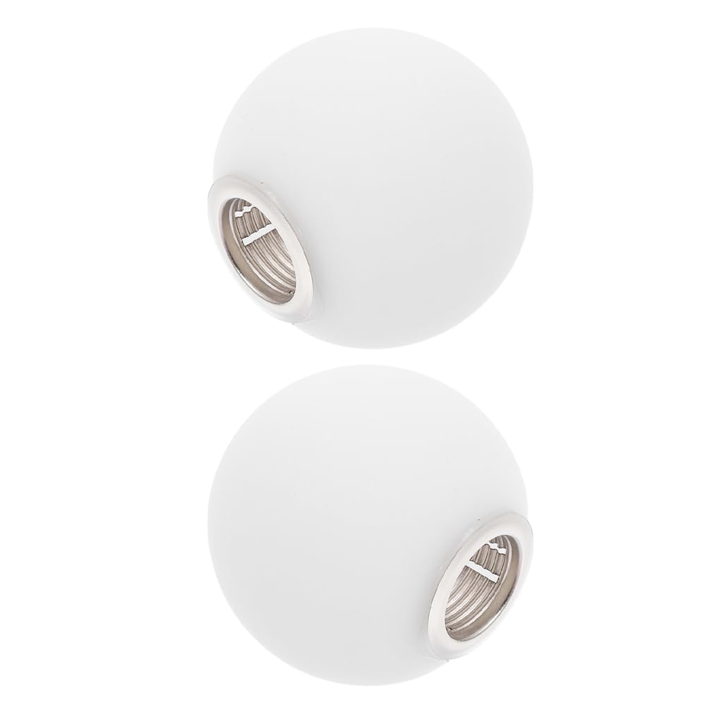 Set di 2 paralumi Globe in vetro di ricambio G9 - Paralume in vetro bianco per sospensioni - Coprilampada da parete