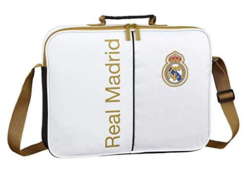 Real Madrid CF 611954385, Real Madrid 19/20 Cartera extraescolares para Niños, Blanco,...