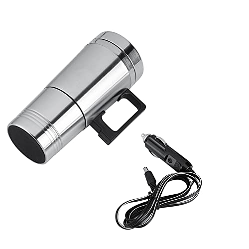 Taza calefactora eléctrica para auto 300ml acero inox miniatura 1
