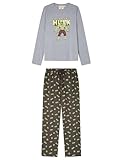 Women'secret Pijama de Manga Pantalón Largo Colección Men's Autumn, Medium Grey, L para Mujer