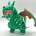 QWYU Dracaufeu en peluche Luma Eevee Rayquaza pour enfant - Vert - 30 cm