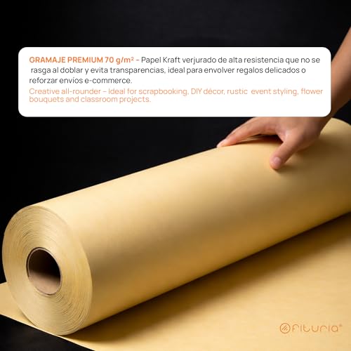Papier Kraft Jaune pastel facile à couper pour loisirs créatifs et DIY - 6