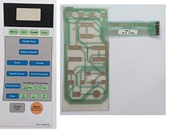 MC7649DW / MC-7649DW Microwave Oven Membrane Keypad (White)