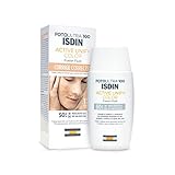 FotoUltra 100 ISDIN Active Unify Color SPF 50+ - Protector solar facial, Aclara y unifica el tono de...