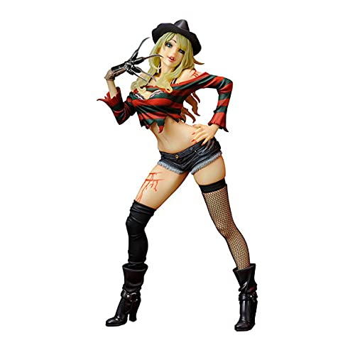 Freddy Vs Jason Statue Horror Bishoujo Freddy Krueger Jason Voorhees Doll PVC Action Figure Model Toys (Freddy)