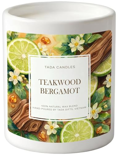 Premium Wickless Candles for Candle Warmer Lamp Long-Lasting Fragrance Wax Clean Burn Scented Wax for Candle Warmer Smokeless Wickless Option (Teakwood & Bergamot)