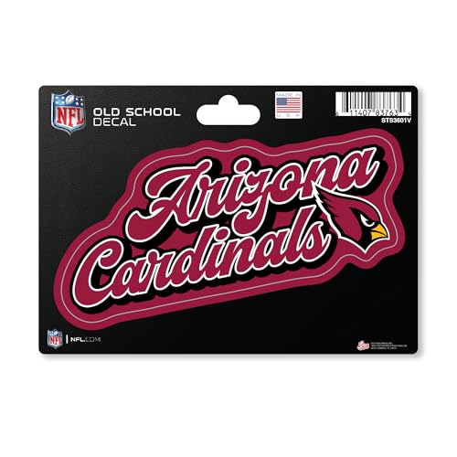 Rico Industries NFL Football Arizona Cardinals Vintage Look 4" X 6" Decal