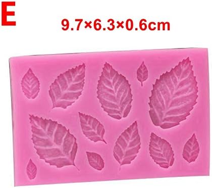 Miniatura 8 de Molde de silicona para tartas de flores y rosas circulares, guirnalda y hoja, chocolate, caramelos, gelatina, molde para tartas, herramientas de