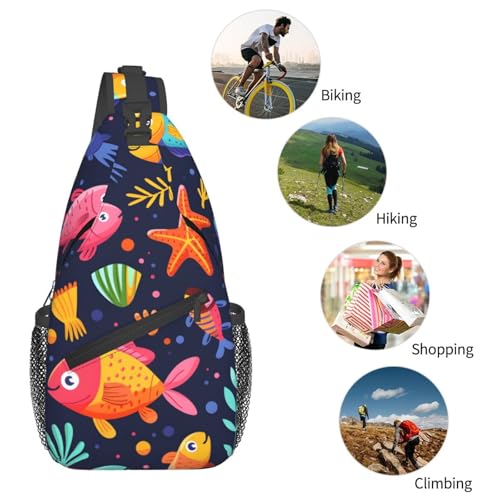 Morrales Urbanos Coloridos con Estampado de Pescado Ocean miniatura 6