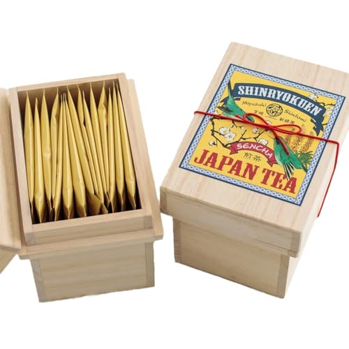 宮崎日本茶専門店 ミニ茶箱「空飛ぶお茶」煎茶ティーバッグ 3g×15p 桐箱入 煎茶 ギフト 贈り物 お茶 日本茶 ※35日以内にお届け開始