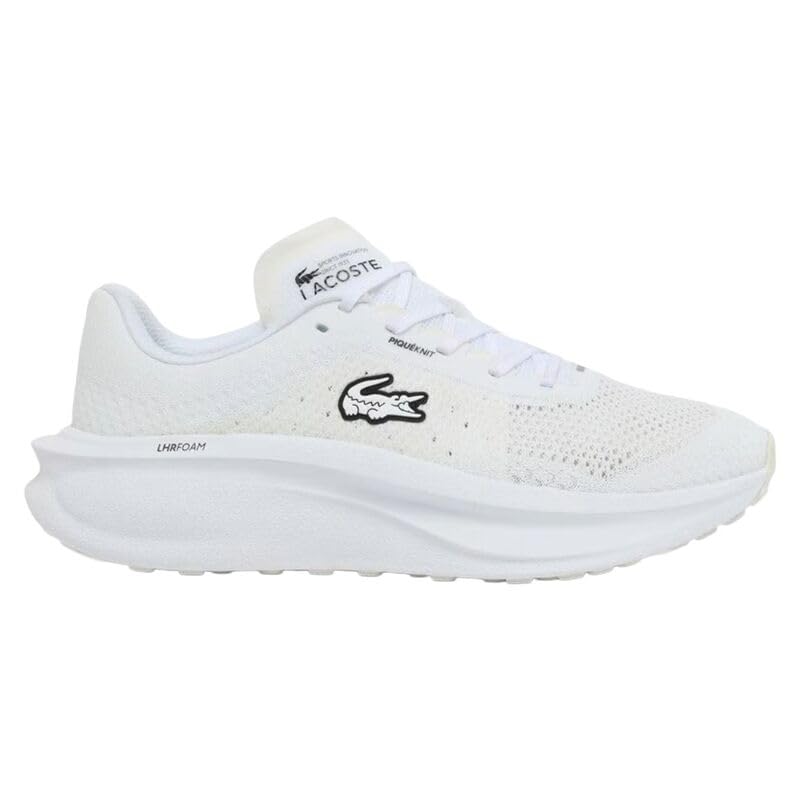 Stile sportivo retrò: scarpe Lacoste Neo Run 2 di ispirazione running anni '70, con design elegante di colore bianco.