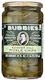 Bubbies Of Sf Kosher Dill Pickle Chips, 25 Fz