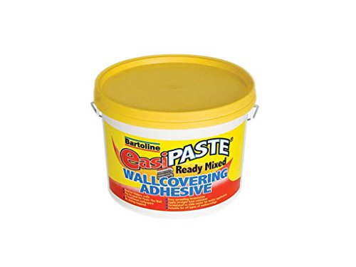 Bartoline Easipaste Wallpaper Adhesive 2.5Kg – Ready-Mixed Paste for All Wallpaper Types Vinyl, Blown Vinyl, Heavy Embossed, Washables and Paste-the-Wall – Strong Adhesion, Easy Slide, Smooth Spread