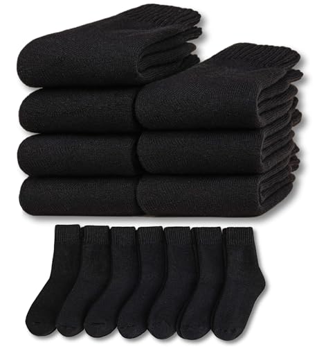 Image of KANAV 7 Pairs Warm Winter Socks for Women Thick Thermal Boot Socks Comfy Slouchy Fuzzy Slipper Socks Cozy Chunky Ankle Socks