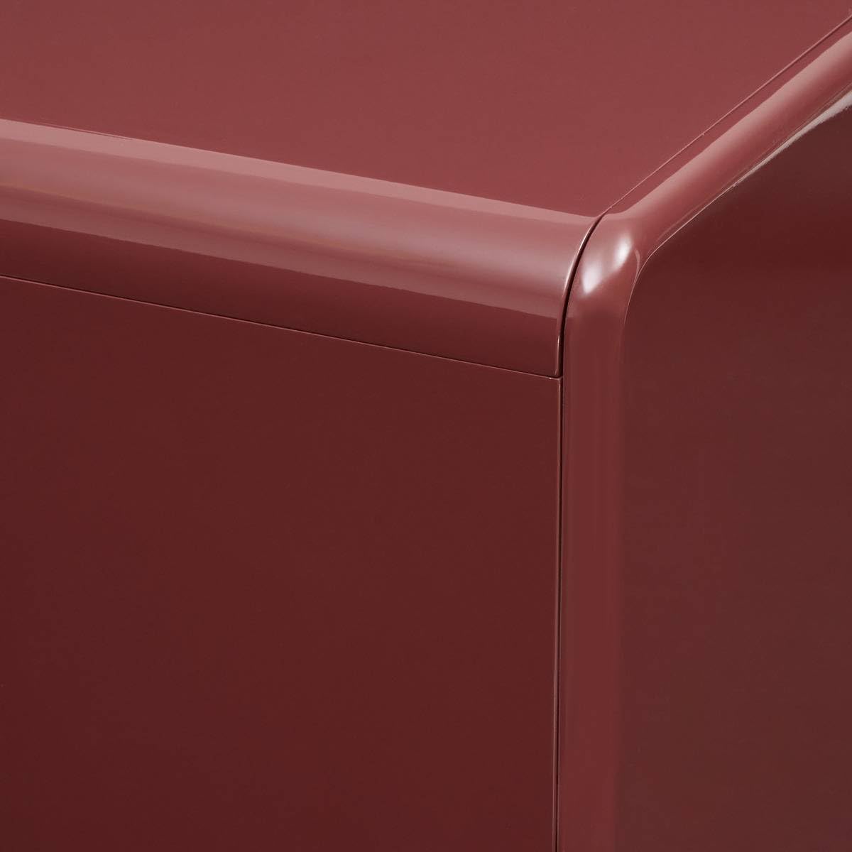 Atmosphera - Buffet Douglas carré 80x80cm 2 Portes Rouge