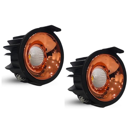 Image of D'Mak 7W Black Body LED COB Spot Light with Rose Gold Reflector (Warm White, 2)