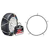 Security Chain Company Traction Chain Bundle - Z-579 Z-Chain Extreme Performance Cable Tire Traction Chains (Set of 2) and Quik Grip Passenger Vehicle Traction Chain Rubber Tightener