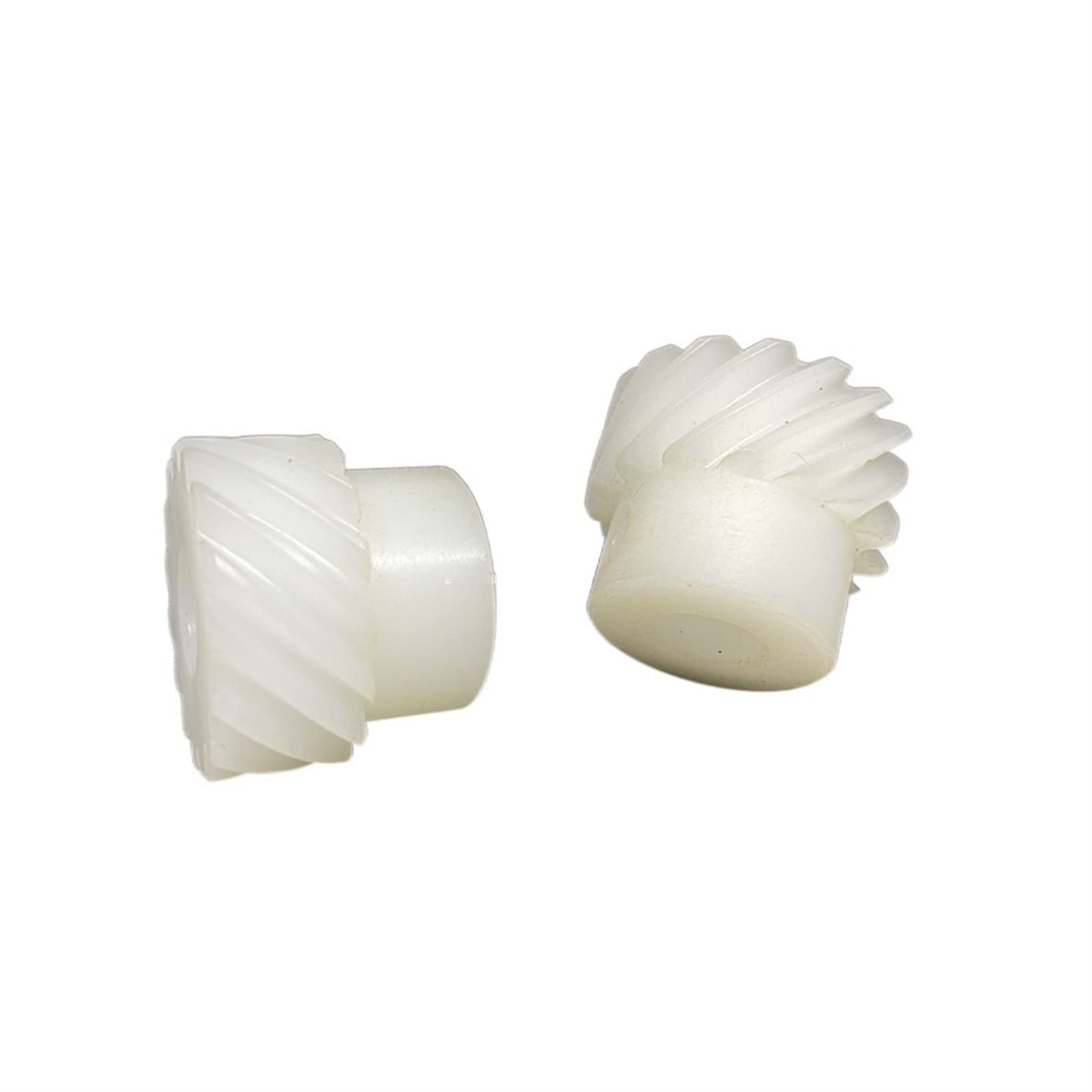 Stirnradgetriebe, Ritzelsatz, Ritzel 2 Stück 1M 15T Nylon-Spiral-Stirnradgetriebe Kunststoff-Schirm-Stirnradgetriebe 6 mm 8 mm Innenloch 1 Modul 15 Zähne Zahnradbohrung Welle(6mm bore)