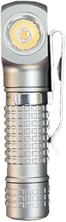 Mankerlight Manker E03H III zaklamp, 800 lumen, 519A-V1 4000K hoge CRI R9080 LED, Max Runtime 12 uur, IP68 waterdicht, magnetische staart (zwart