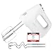 EMERIO elektrischer Handmixer Handrührer Mixer Handrührgerät | 250 Watt | 6 Geschwindigkeiten & Turbotaste | extra lange Schneebesen + Knethaken aus Edelstahl (geschirrspülgeeignet) | HM-124178