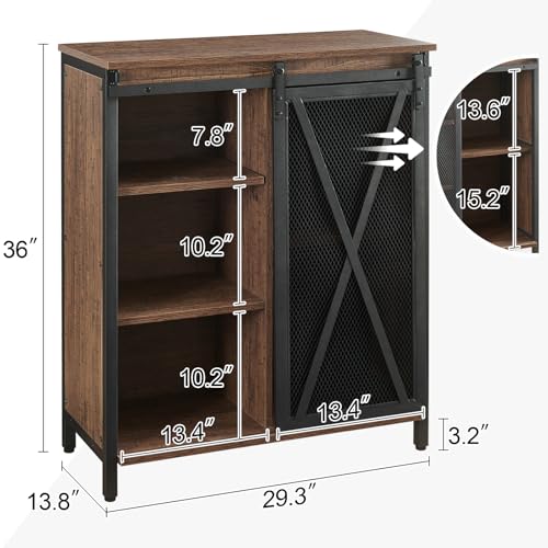 HOMISSUE-Coffee-Bar-Cabinet-36-Liquor-Cabinets-with-Sliding-Barn-Doors-Small-Kitchen-Table-with-Storage-Corner-Wine-Bars-for-Dining-Room-Living-Room-Entryway HOMISSUE Coffee Bar Cabinet 36 Liquor Cabinets with Sliding Barn Doors Small Kitchen Table with Storage Corner Wine Bars for Dining Room Living Room Entryway