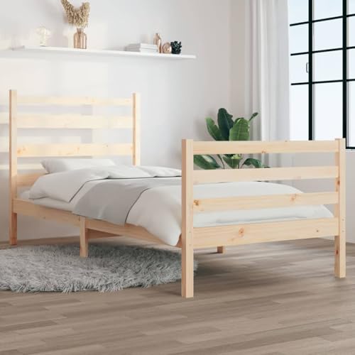 Gecheer Massivholzbett Bettrahmen Seniorenbett Holzbett Einzelbett Balkenbett Komfortbett Futonbett Jugendbett Landhausbett Gästebett Betten Bett...