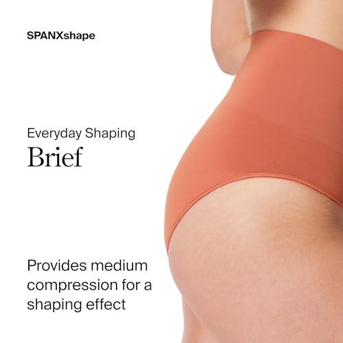 Image of SPANX SPANXshape Everyday Shaping Brief - Core Control Shapewear Underwear - Invisible Under Clothes - Seamless Design