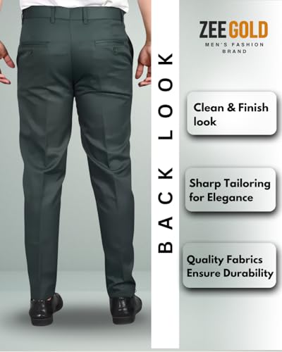Image of Men's Slim Fit Formal Trouser for Regular Fit