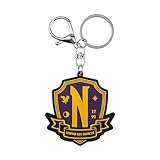 El diseño presenta el escudo de Nevermore Academy