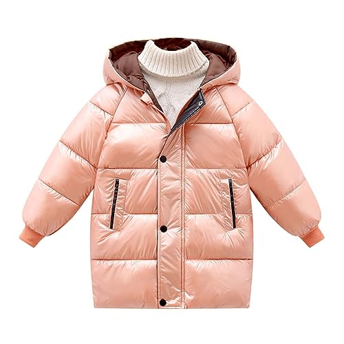 sfdgfhyf Toddler Long Sleeve Coat 3 to 8 Years Children's Boys Girls Autumn And Winter Long Hooded Warm Padded Coat