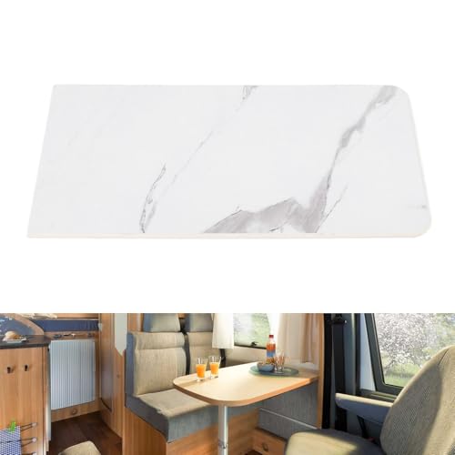 Dessus de table rectangulaire camping-car texture marbrée premium