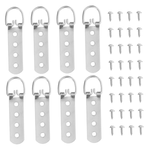 Image of COHEALI -Ring Screws for Picture Frames 8pcs Heavy Duty Hardware for Easy Hanging of Wood Plastic Metal Frames