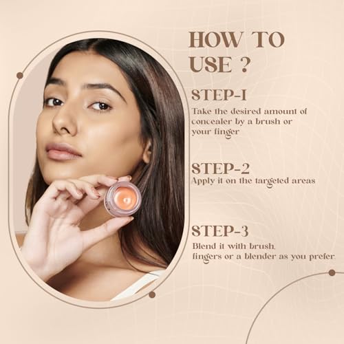 Image of Glam21 Conceal Me Studio Finish Concealer & Corrector |F ull Coverage Yet Lightweight | Easily Blendable Cream Concealer for Dark Circles & Blemishes | 7gm-Orange Correctorr-08