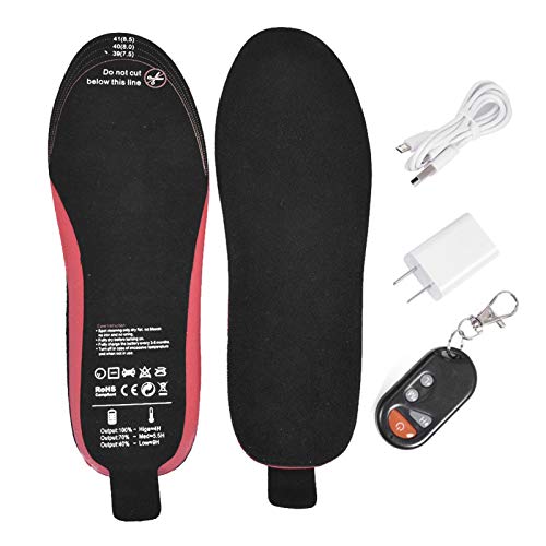 Plantillas calefactables para pies, con interruptor para caza, pesca, senderismo y camping
