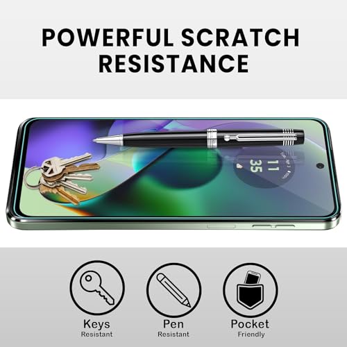 Image of DD SON Tempered Glass Screen Protector Compatible For Motorola Moto G64 5G(11D) Smartphone With Edge To Edge Coverage And Easy Installation Kit,Black