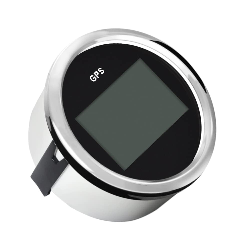 ELING Uniwersalny cyfrowy prędkościomierz GPS Speedo miernik ODO COG TRIP do samochodu motocykla, ciężarówki, jachtu, statku 3-3/8 cala (85 mm) 9-32 V