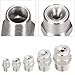 304 Stainless Steel Standard Angle Solid Cone Nozzle 1/2 Inch 1.2-6.7mm Orifice 5 Pcs Industrial Humidification High Pressure Spray 10pcs 1/2 5.6mm (0.22 inches)