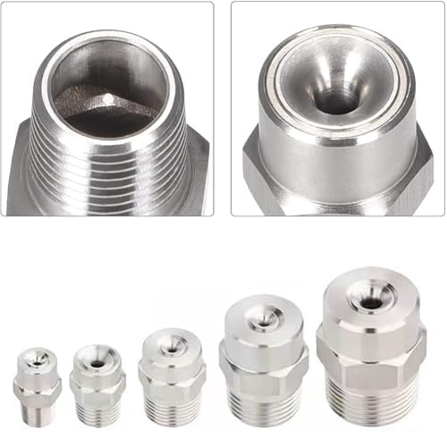 Ugello a spruzzo ad alta pressione, Cono Pieno Grandangolare In Acciaio Inossidabile Ad Alta Pressione 3/8 120 Gradi 1,6-5,2 Mm 5/10 Pezzi(10pcs,3/8 2.0mm (0.079 inches))