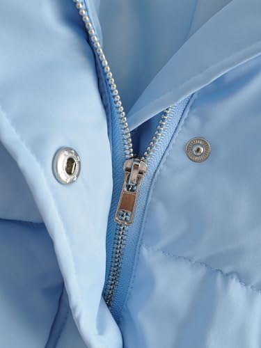 Chic Light Gray Cropped Quilted Puffer Jacket for Women – Perfect Winter Companion! - Image 5