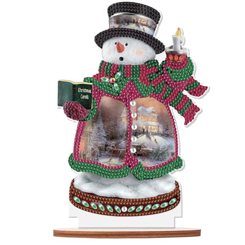 Décorations de la maison bonhomme de neige puzzle diamant