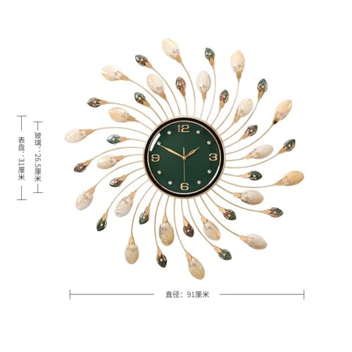 Horloge quartz murale de prestige XJBTBA décoration artistique haut de gamme